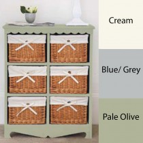 Painted Farmhouse Chest 6 Drawer - Tall