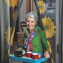 Magnetic Sunflower Door Screen