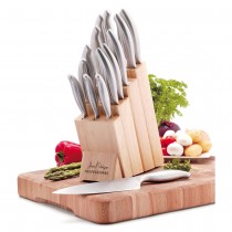 14 Piece Knife Set with Wooden Block