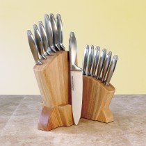 7 Piece Professional Knife Set & FREE Steak Knives with Block
