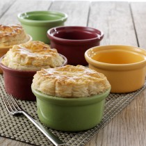 Set of 6 Classic Culinaria Individual Pot Pie Casserole Dishes