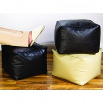 Faux Leather Cube