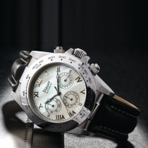 Men's Stauer Leather Band Monaco