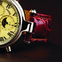 Leather Strap for Silver Graves Watch